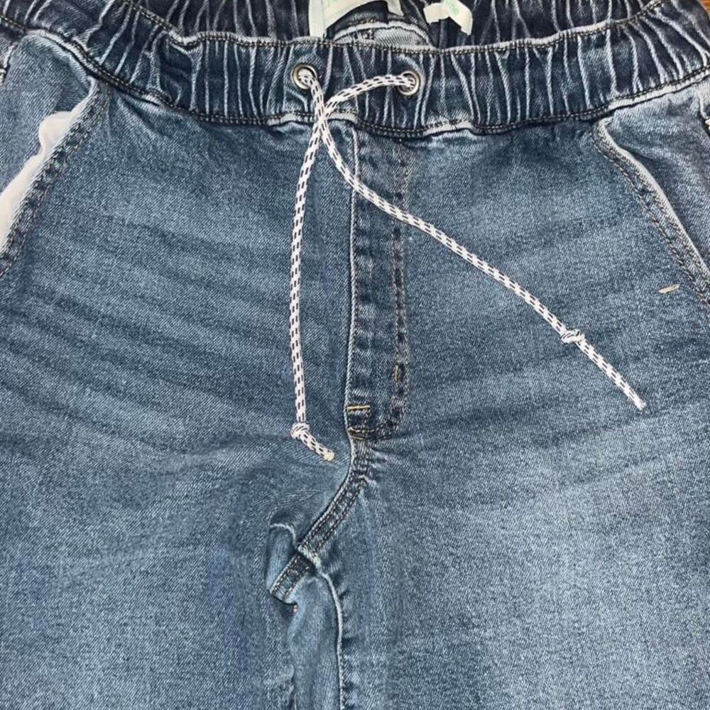 Celebrity Pink Regneration Women's Medium Wash Baggy Denim Joggers SZ M - Picture 3 of 5